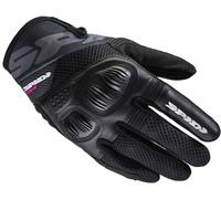 Spidi Flash-R Evo Tex Guantes de moto para mujer, negro, Talla M