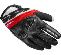 Spidi Flash-R Evo Tex Guantes de moto para mujer, rojo, tamaño L