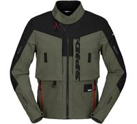 Spidi Frontier Chaqueta textil de moto, negro-verde, tamaño S para Hombres