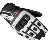 Spidi G-Carbon Guantes de la motocicleta, Negro/Blanco, Talla S