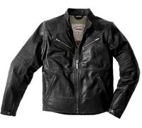 Spidi Garage Robust Chaqueta de cuero moto, negro, tamaño 52 para Hombres