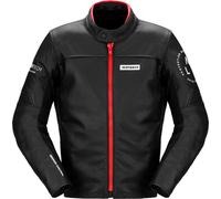 Spidi Genesis, chaqueta de cuero 46 male Negro/Rojo
