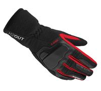 Spidi Grip 3 H2Out Guantes de motocicleta para damas, negro/rojo, Talla XS