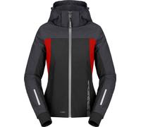 Spidi Hoodie II, chaqueta textil H2Out mujer S female Negro/Gris Oscuro/Rojo Neón
