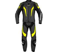 Spidi Laser Touring, traje de cuero 2pcs. 46 male Negro/Amarillo Neón