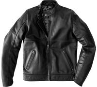 Spidi Mack Chaqueta de cuero de motocicleta, negro, tamaño 54 para Hombres