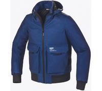 Spidi Metromover H2Out Chaqueta textil de motocicleta, negro-azul, tamaño 2XL para Hombres