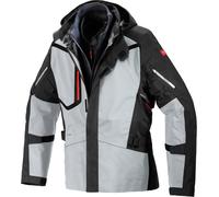 Spidi Mission-T H2Out Step-InArmor Chaqueta textil de motocicleta, negro-gris, tamaño S para Hombres