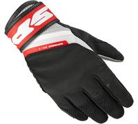 Spidi Neo-S Guantes de moto para mujer, Negro/Blanco/Rojo, Talla XL