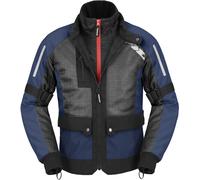 Spidi Net H2Out chaqueta textil impermeable para motocicletas, negro/azul, Talla 3XL