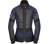 Spidi Net H2Out impermeable Chaqueta textil de motocicleta para mujer, negro-azul, tamaño 2XL