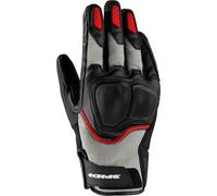 Spidi NKD H2OUT Guantes de moto, negro/gris/rojo, Talla 3XL