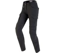 Spidi Pathfinder Cargo Pantalones textiles de motocicleta para mujer, negro, tamaño 32
