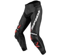 Spidi RR Pro 2 Pantalones de cuero moto, negro-rojo, tamaño 56 para Hombres