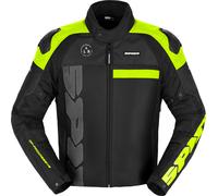Spidi Progressive Net WindOut Chaqueta textil para motocicleta, negro-amarillo, tamaño L para Hombres