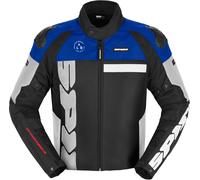 Spidi Progressive Net WindOut Chaqueta textil para motocicleta, Negro/Blanco/Azul/Rojo, Talla XL