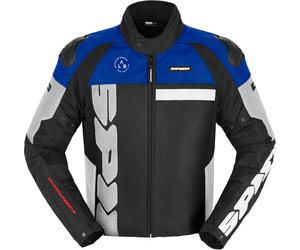 Spidi Progressive Net WindOut Chaqueta textil para motocicleta, negro-blanco-rojo-azul, tamaño XL para Hombres