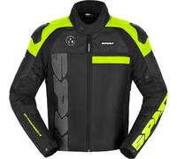 Spidi Progressive Net WindOut Chaqueta textil para motocicleta, negro/neón, Talla M