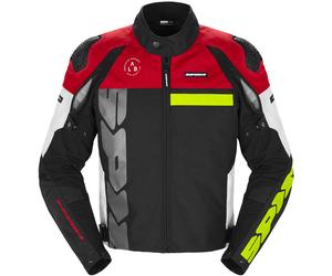 Spidi Progressive Tex chaqueta textil de moto perforada, blanco-rojo, tamaño M para Hombres