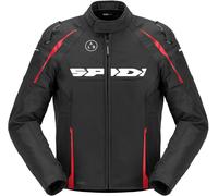 Spidi Race Warrior 2 H2OUT Chaqueta Textil de Motocicleta Impermeable, rojo, tamaño L para Hombres
