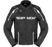 Spidi Race Warrior 2 Net Chaqueta Textil Moto, Negro/Blanco, Talla M