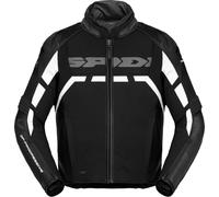 Spidi Rapid, chaqueta de tela/piel H2Out S male Negro/Blanco