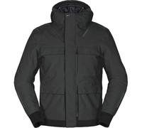Spidi Riding Parka H2Out chaqueta textil impermeable para motocicletas, negro-gris, tamaño 3XL para Hombres