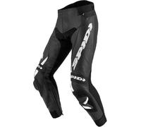 Spidi RR Pro 2 Pantalones de cuero moto, negro-blanco, tamaño 56 para Hombres