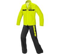 Spidi Sport Rain Kit 2-Piece La motocicleta Rainsuit, negro/amarillo, Talla 4XL