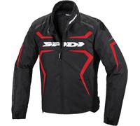 Spidi Sportmaster H2Out Chaqueta textil de la motocicleta, negro-rojo, tamaño S para Hombres