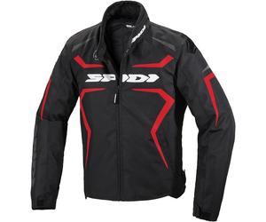 Spidi Sportmaster H2Out Chaqueta textil de la motocicleta, negro-rojo, tamaño S para Hombres