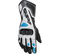 Spidi STR-6 Guantes de moto para damas, negro-blanco-azul, tamaño XL para Mujer