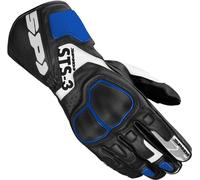 Spidi STS-3 Guantes de motocicleta, negro-azul, tamaño 3XL para Hombres