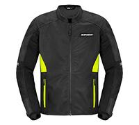 Spidi Super Net Chaqueta de motocicleta, negro-amarillo, tamaño XL