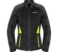 Spidi Super Net T321, chaqueta protectora mujer S female Negro/Amarillo Neón