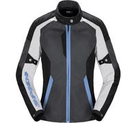 Spidi Tek Net Chaqueta de motocicleta para damas, gris/azul, Talla XS