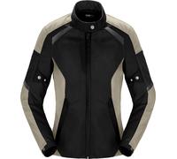 Spidi Tek Net Chaqueta de motocicleta para damas, negro-verde, tamaño XS para Mujer