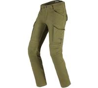 Spidi TexTech Pathfinder Cargo Pantalones textiles de moto, Verde Militar, Talla 29
