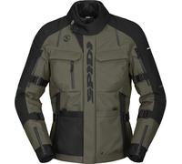 Spidi Tour Evo 2 H2Out chaqueta textil impermeable para motocicletas, Verde oliva/negro, Talla L