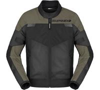 Spidi Tour Net Tex Chaqueta textil para motocicletas, negro/oliva, Talla M