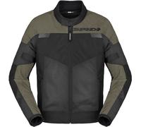 Spidi Tour Net Tex Chaqueta textil para motocicletas, negro-verde, tamaño 5XL para Hombres