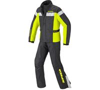 Spidi Touring Rain Kit Two Piece Traje de lluvia moto, negro/amarillo, Talla M