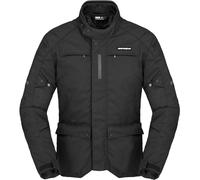 Spidi Traveler 3 Dark Edition Chaqueta textil de moto impermeable, negro, Talla XXL