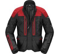 Spidi Traveler 3 Evo H2Out chaqueta textil impermeable para motocicletas, negro-rojo, tamaño M para Hombres