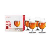 Spiegelau Beer Classics - Juego de 4 vasos de tulipán hechos en Europa, vasos de cerveza modernos, aptos para lavavajillas, juego de regalo de cristal de tulipán de cerveza de calidad profesional