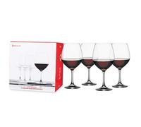 Spiegelau Grande Vino (4 Unidades), Color Burdeos Tallo, Copas Borgo, 25 oz, 4