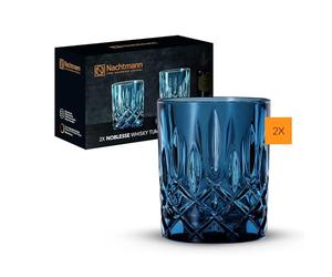 Spiegelau & Nachtmann 104243 Noblesse Vintage - Juego de vasos de whisky (295 ml), color azul