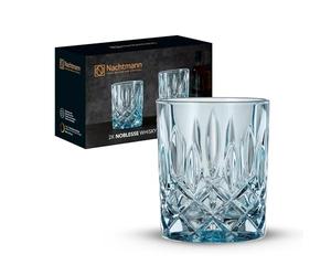 Spiegelau & Nachtmann, Noblesse Fresh 104239 - Juego de 2 vasos de whisky (cristal, 295 ml), color azul