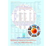 Spiekbrief Spaanse Grammatica: De basiselementen van de Spaanse grammatica op twee pagina's alsook een woordenlijst met de 1000 meest practische woorden (Zelfstudie Spaanse Grammatica)