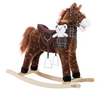 Spielwerk® Caballo Balancín Mecedora Bebe Animales de Juguete Peluches Felpa Suave Sonido Regalos Originales Bebes 3 Años Columpio Infantil
